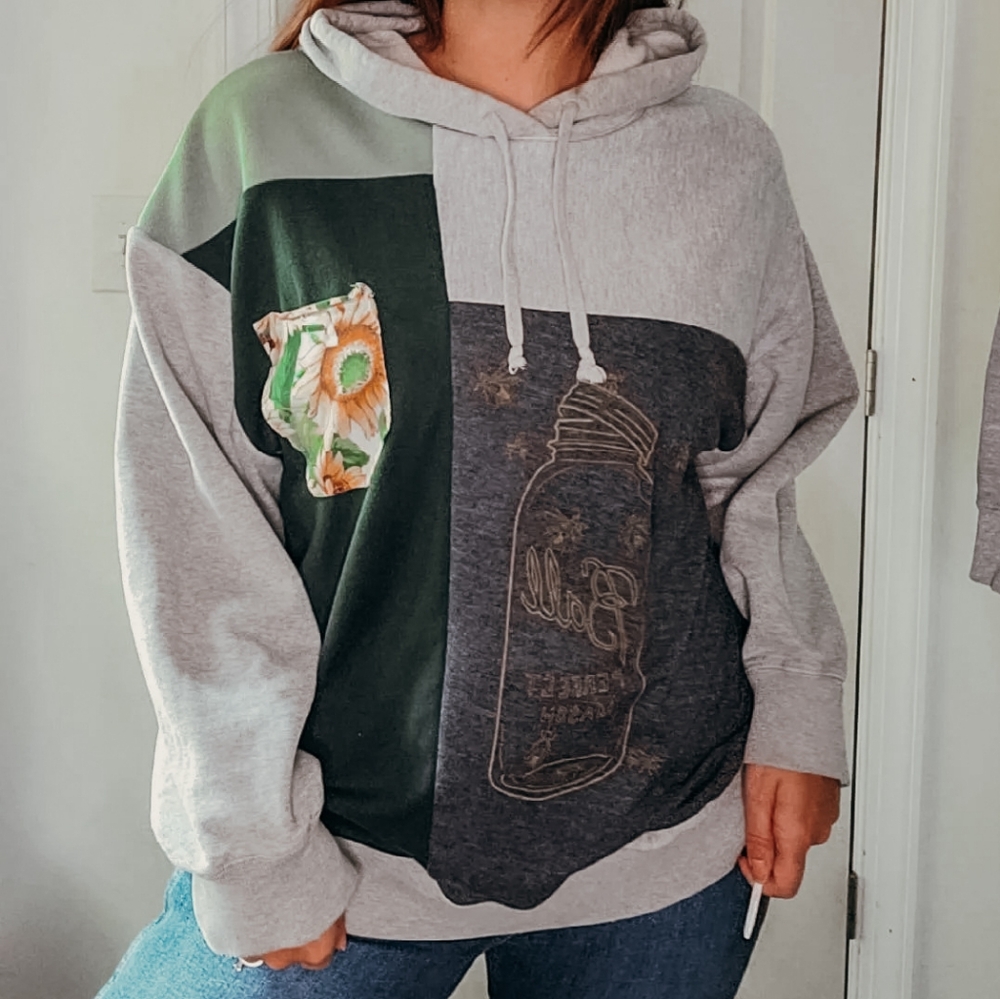 Southern Summer custom patchwork hoodie unisex
